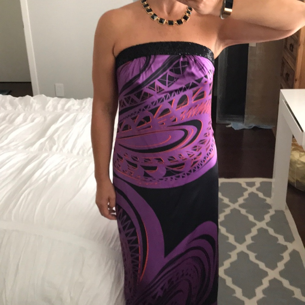 Trina Turk Strapless Column Dress